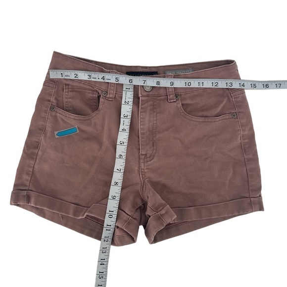 Aeropostale Mauve High Waisted MIDI Cuffed Hem Jean Shorts Size 4 Women’s - Picture 5 of 6